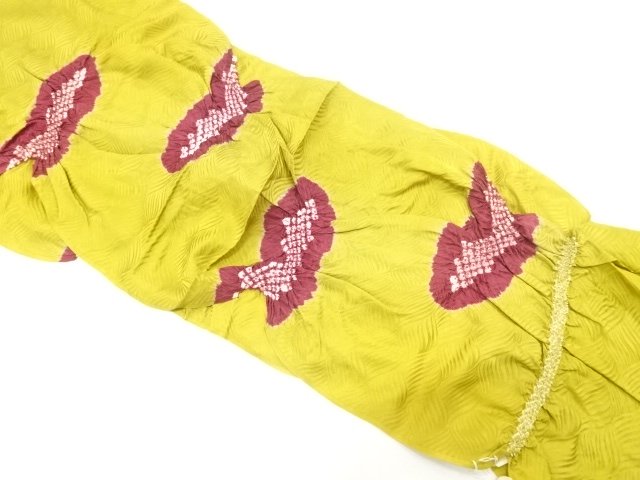 JAPANESE KIMONO / UNUSED SHIBORI OBIAGE